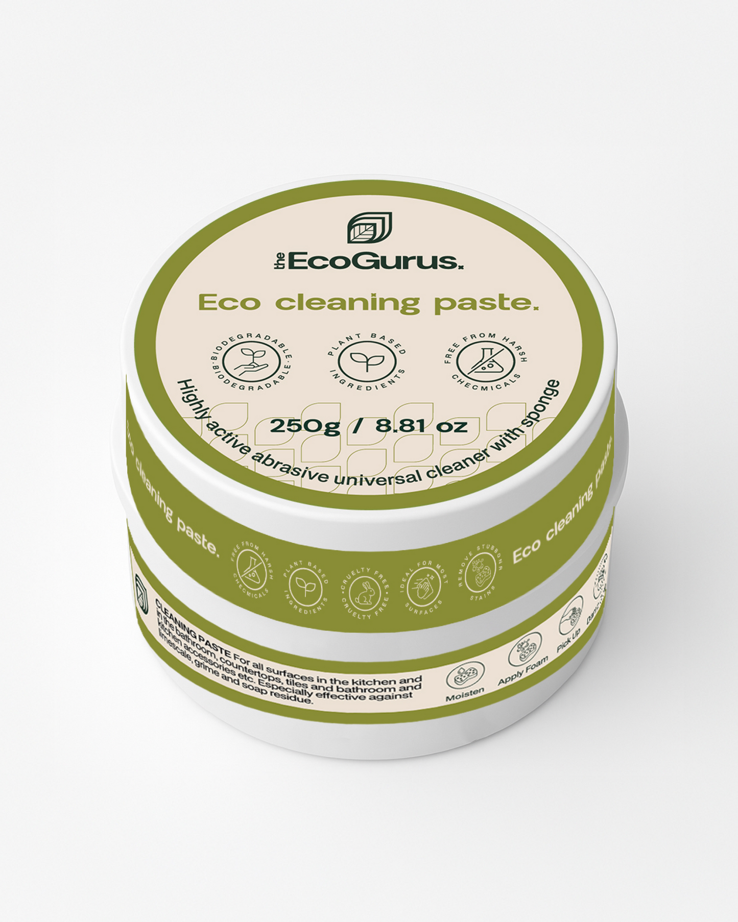 EcoGurus Natural All-Purpose Cleaning Paste – Safe for Kids & Pets
