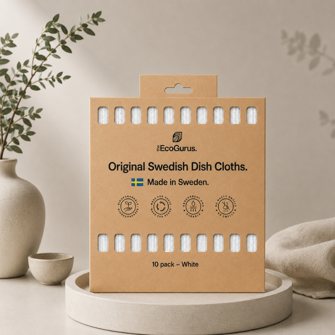 10 x White Swedish Dish Cloths