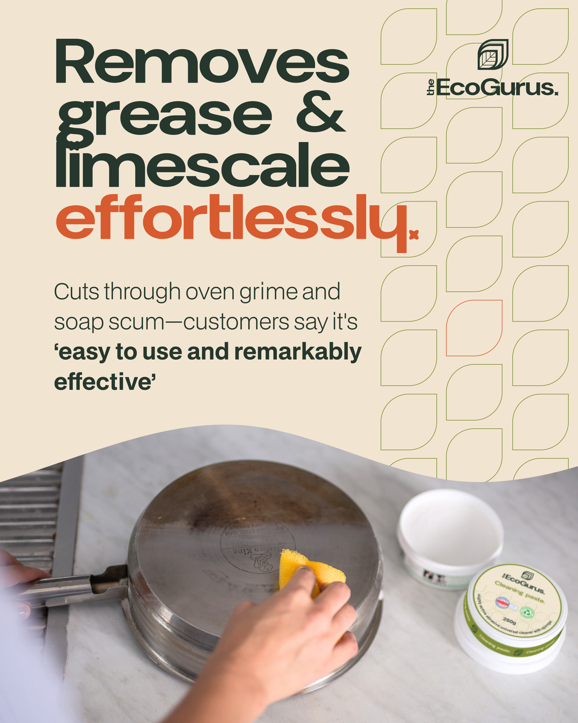 EcoGurus Natural All-Purpose Cleaning Paste – Safe for Kids & Pets