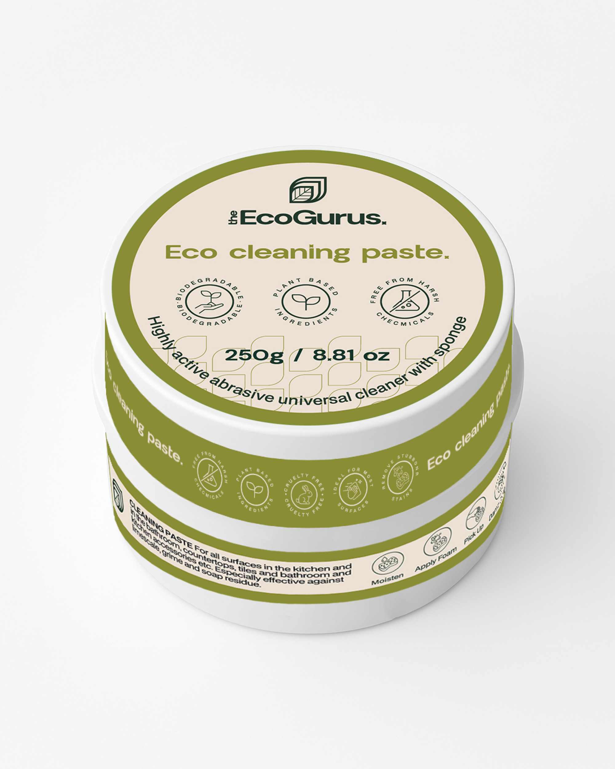 EcoGurus Natural All-Purpose Cleaning Paste – Safe for Kids & Pets