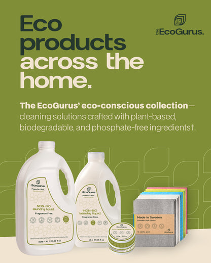 The EcoGurus Non-Bio Laundry Liquid Detergent 2L (40 Washes)