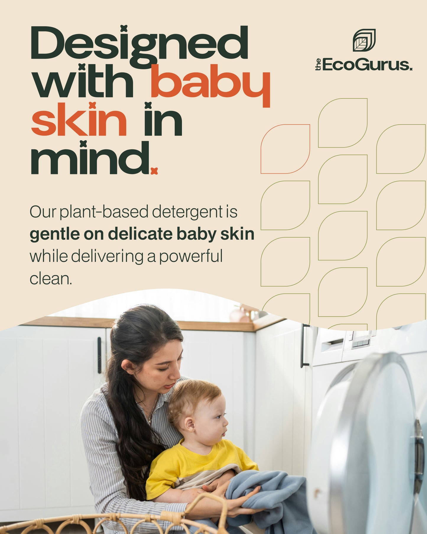 The EcoGurus Non-Bio Laundry Liquid Detergent 2L (40 Washes)