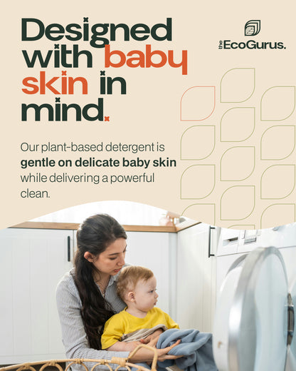 The EcoGurus Non-Bio Laundry Liquid Detergent 4L Refill (80 Washes)