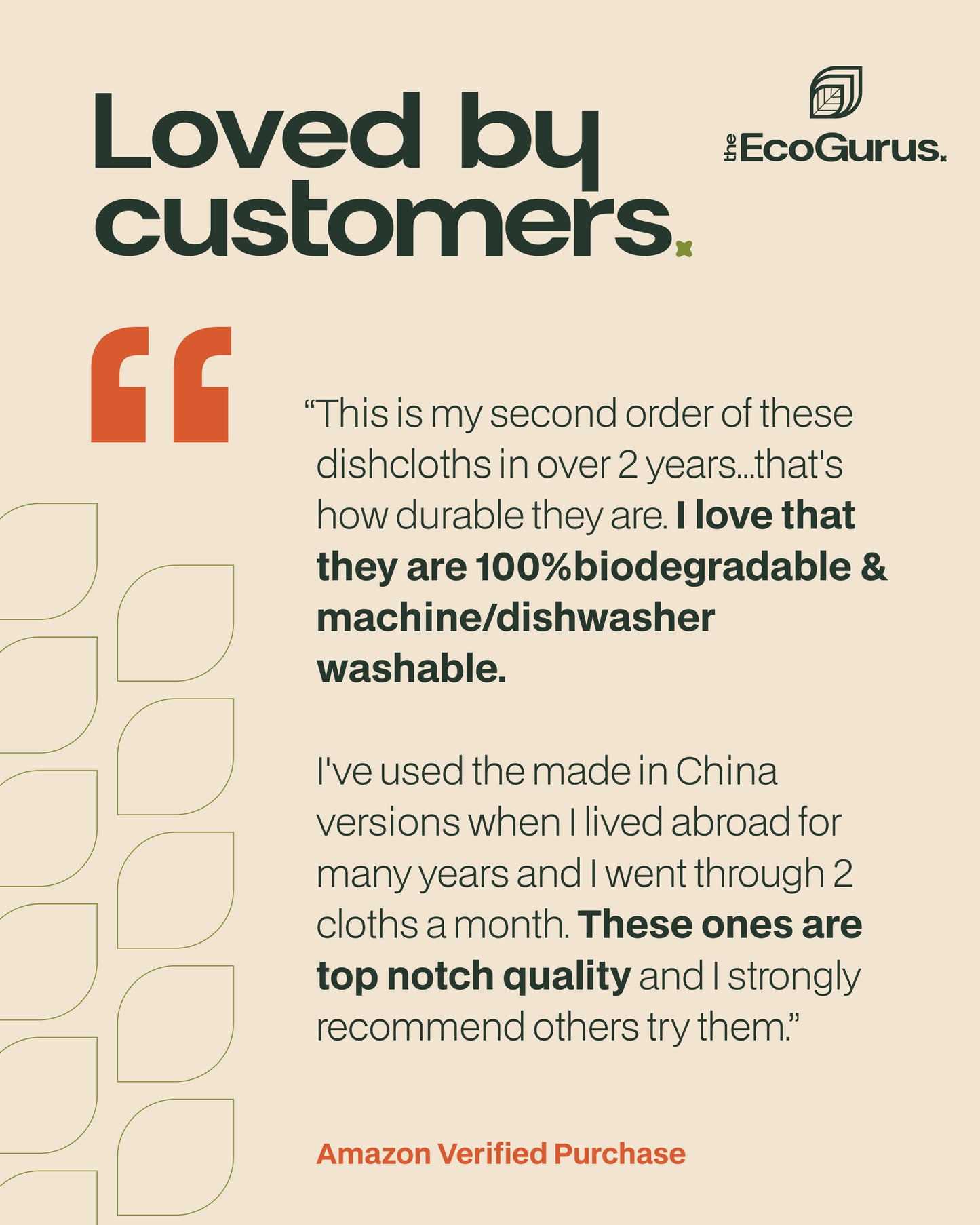 The EcoGurus Swedish Dishcloths, 10 Pack, Grey
