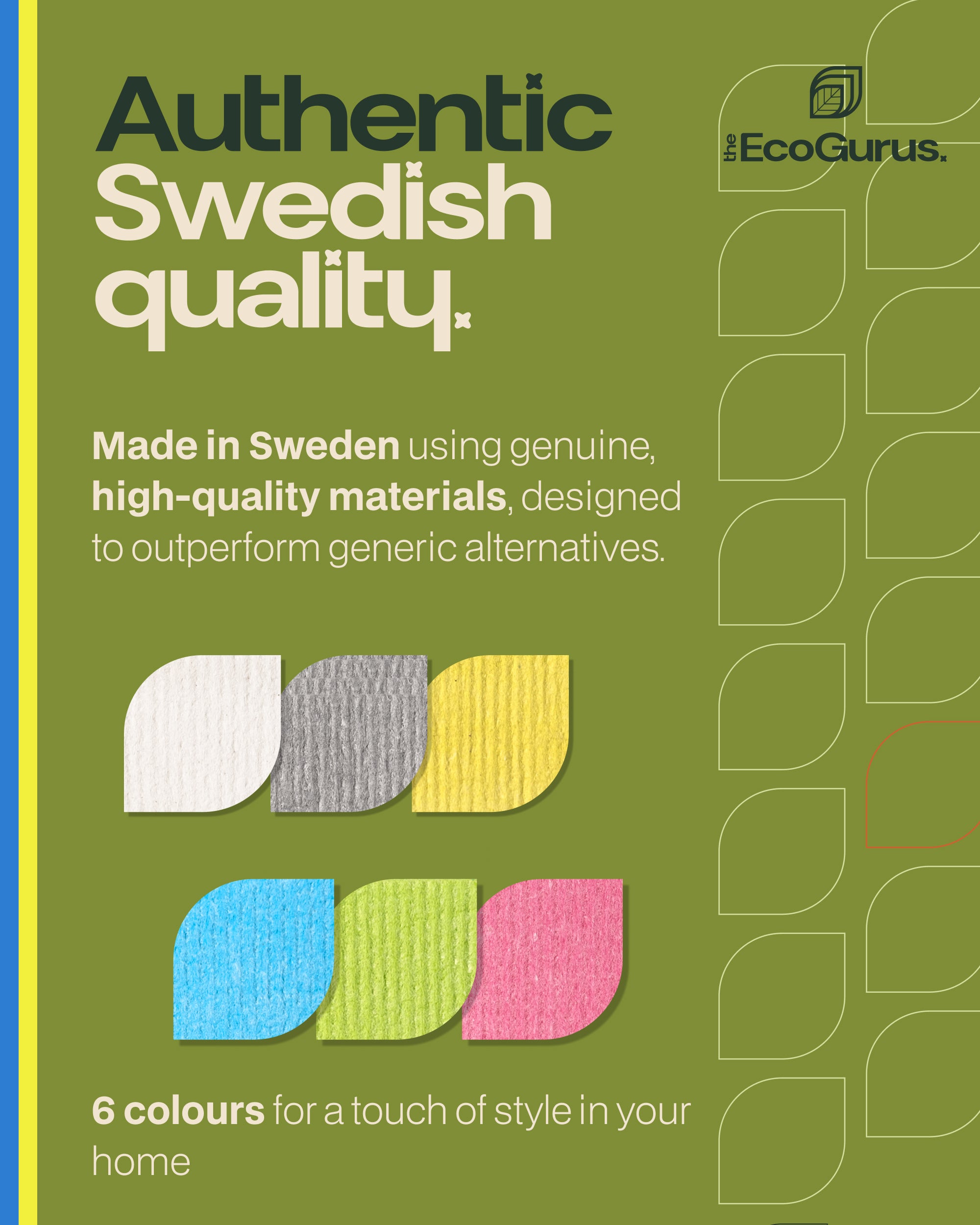 10 x Multi Colour Swedish Dishcloths