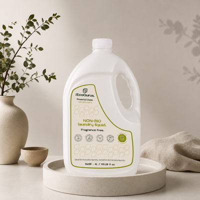The EcoGurus Non-Bio Laundry Liquid Detergent 4L Refill (80 Washes)